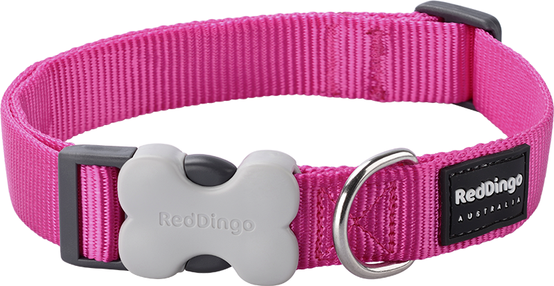 [DC-ZZ-HP-12] RD Halsband Roze-XS 12mmx20-32cm