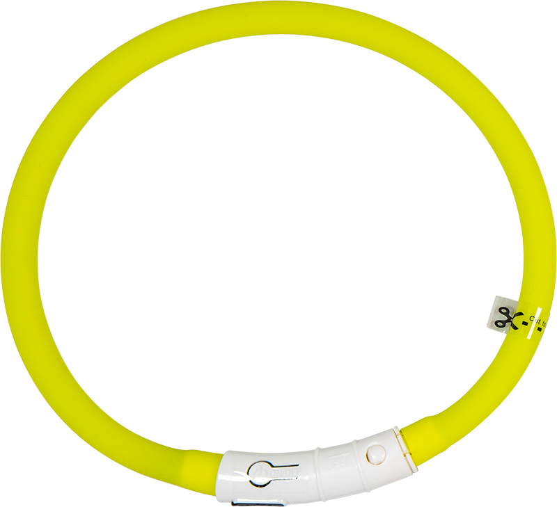 AB LED Halsband Geel-45cm