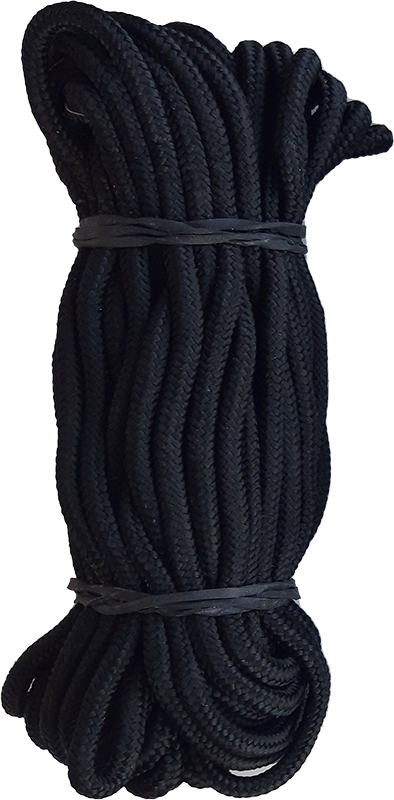 AB TRAVEL Laisse d'attache Nylon Noir-6mmx15m