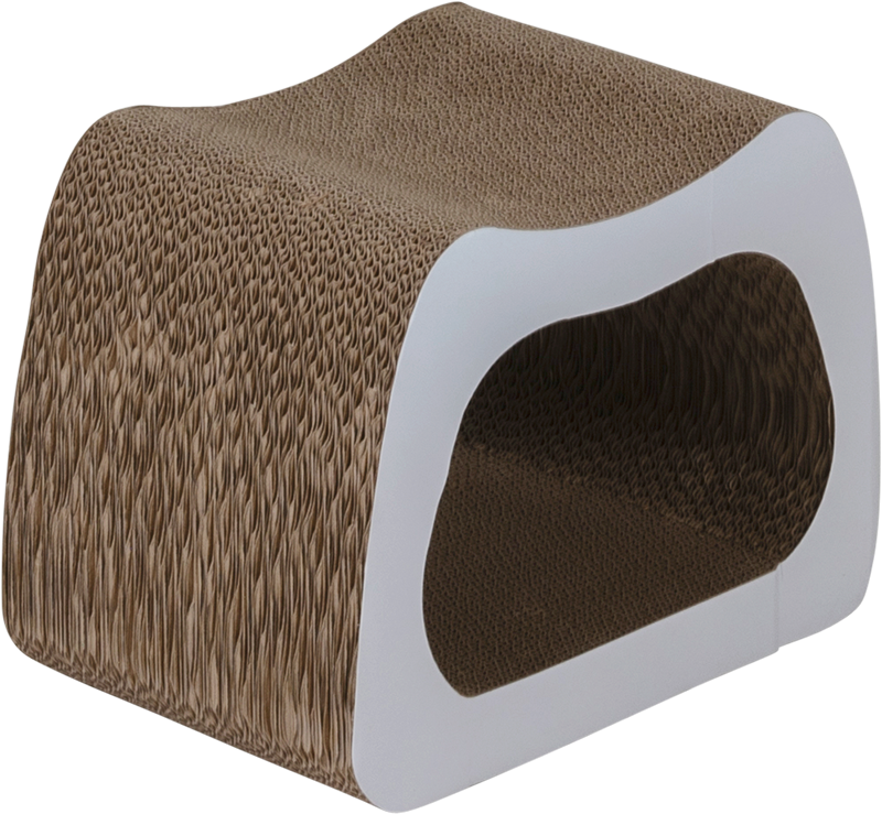 AB CAT SCRATCHER Grotte Blanc-38,5x25,5x28cm