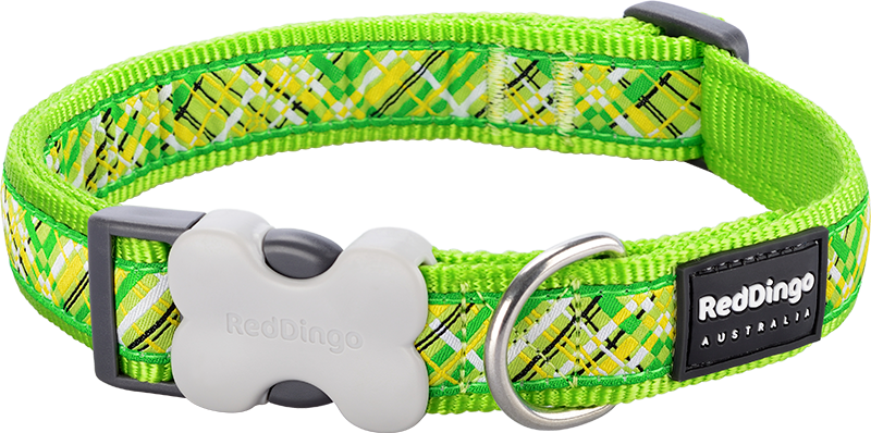 RD  Halsband Flanno Limoen Groen-M 20mmx31-47cm
