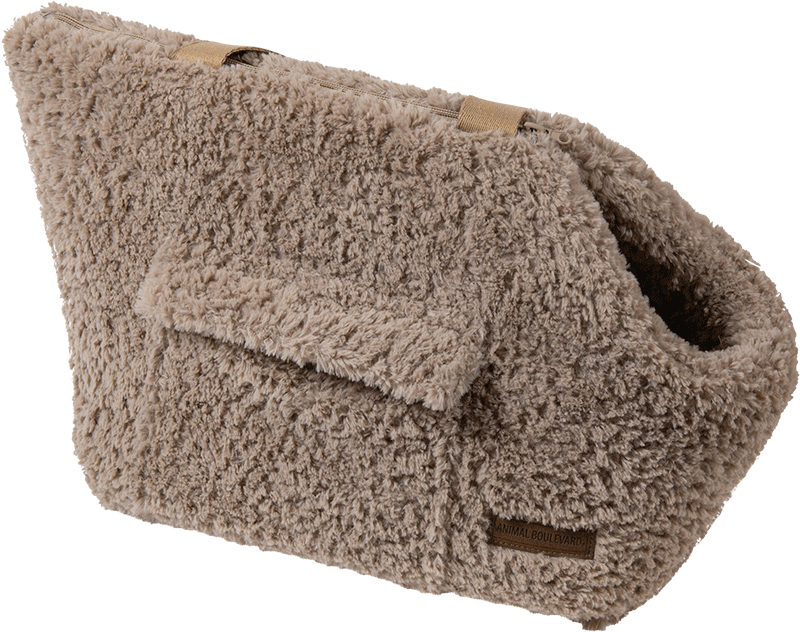 AB CURL PLUSH Draagtas Beige-S 41x27x29cm
