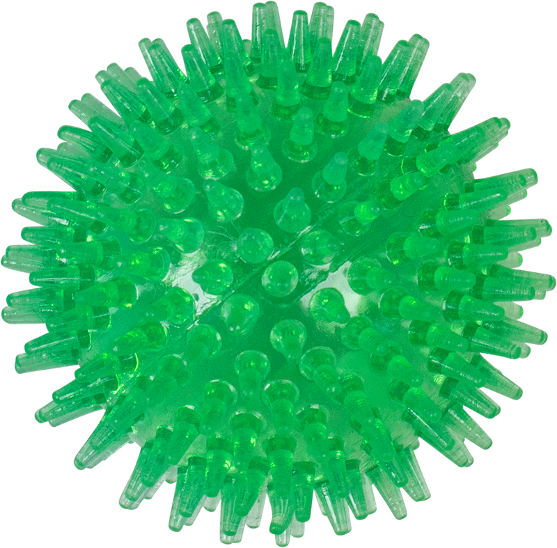 ​AB TPR TOY Spikebal Lichtgroen-Ø9cm