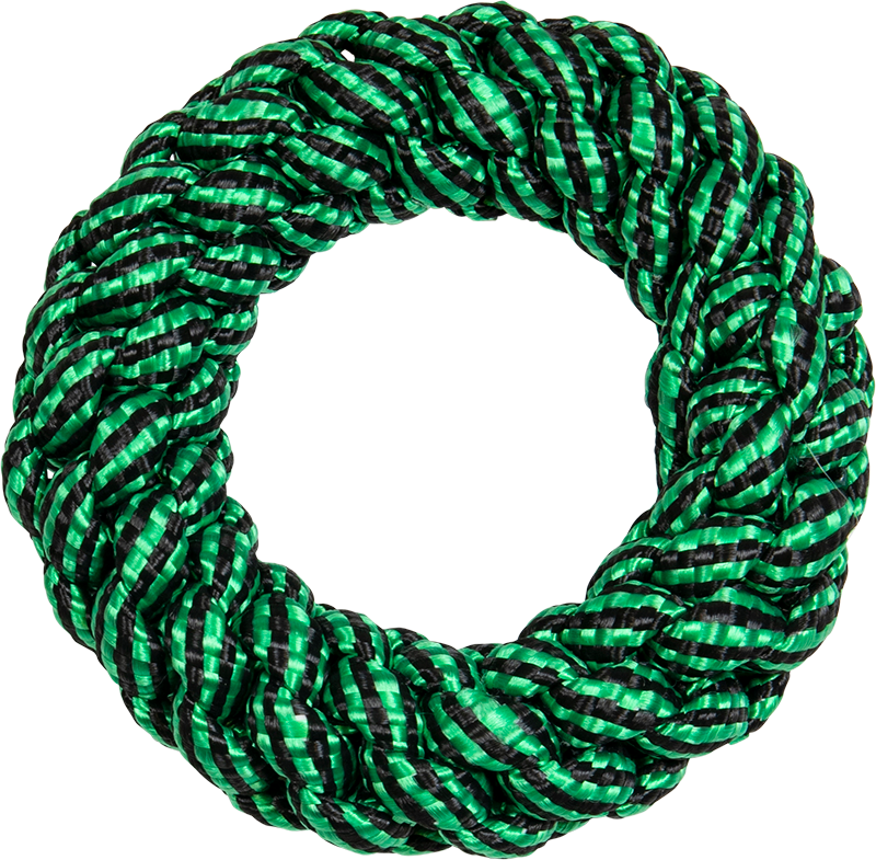 AB Kauwring Groen/Zwart-160-170g Ø18cm