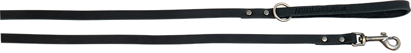 [AB30029] AB COUNTRY LEATHER Lange Leine Schwarz-16mmx180cm