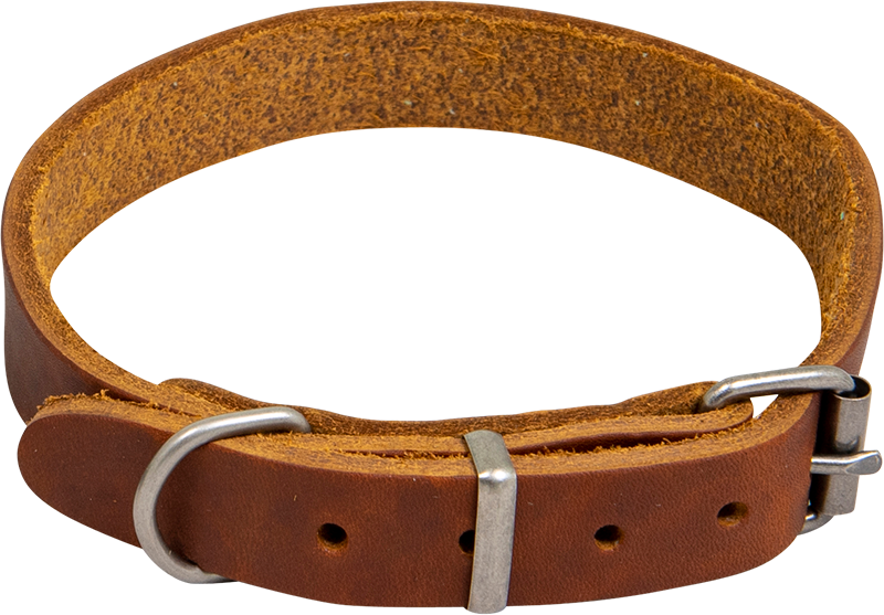 [AB30054] AB COUNTRY LEATHER Collier Cognac-18mmx30-41cm