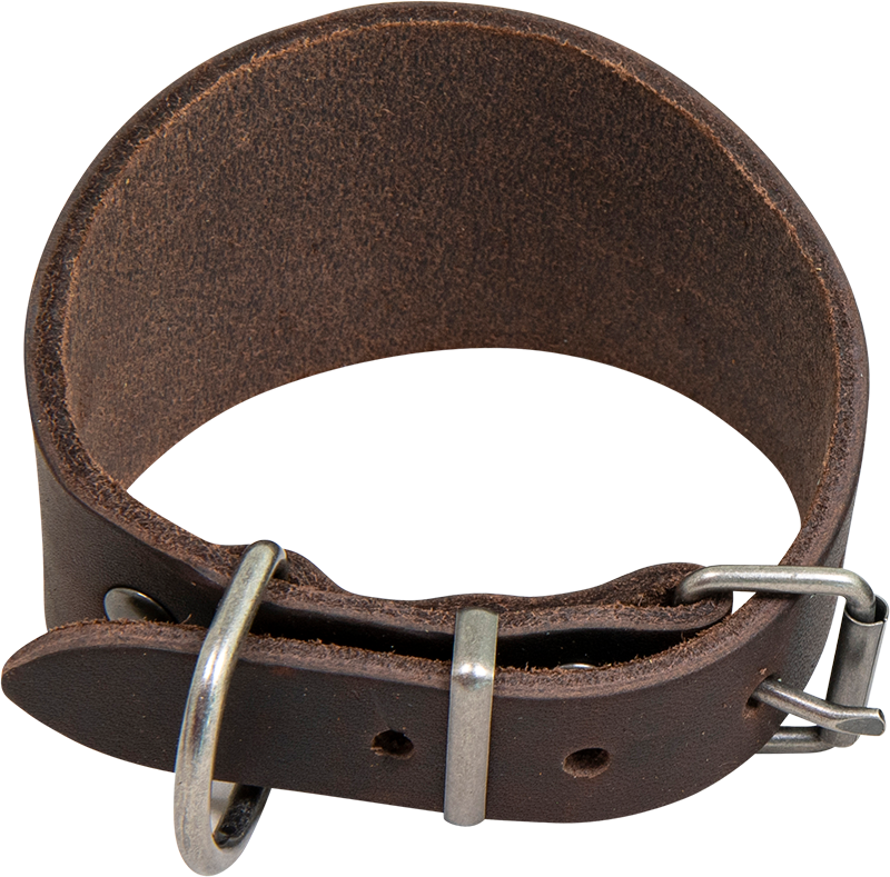 [AB30115] AB COUNTRY LEATHER Collier Whippet Brun-26-30cm