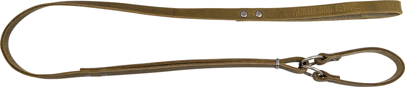 [AB30182] AB COUNTRY LEATHER School leash Olive-16mmx138cm