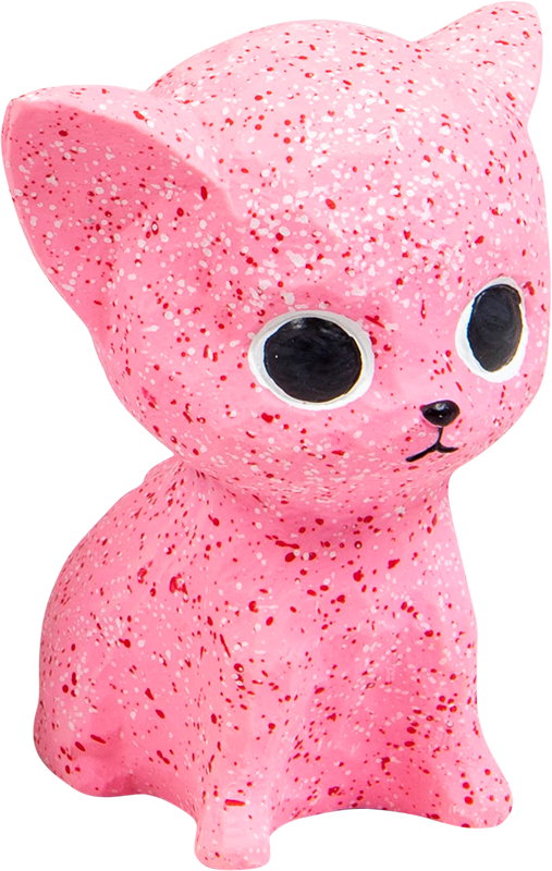 [AB50522] AB LATEX TOY Cat Pink-12cm