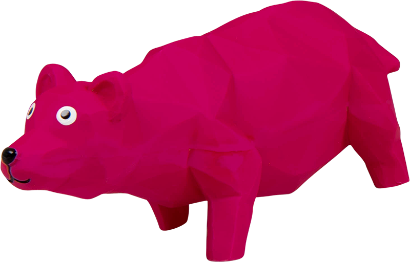 [AB50529] AB LATEX TOY Bär Rosa-19cm