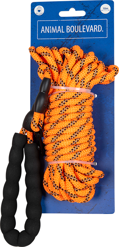 [AB32024] AB SAFETY Speurlijn met EVA-handvat Oranje-8mmx10m