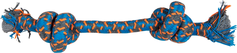 AB ROPE TOY 3 Nœuds Bleu-180g 36cm