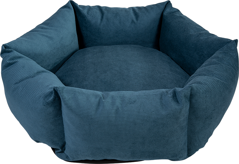 [AB10151] AB  Panier Hexagonal Blue océan-L 90x90x32cm