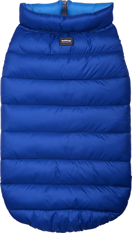 [PJ-PM-DB-30] RD Puffer Jacket Navy/Turquoise-30cm