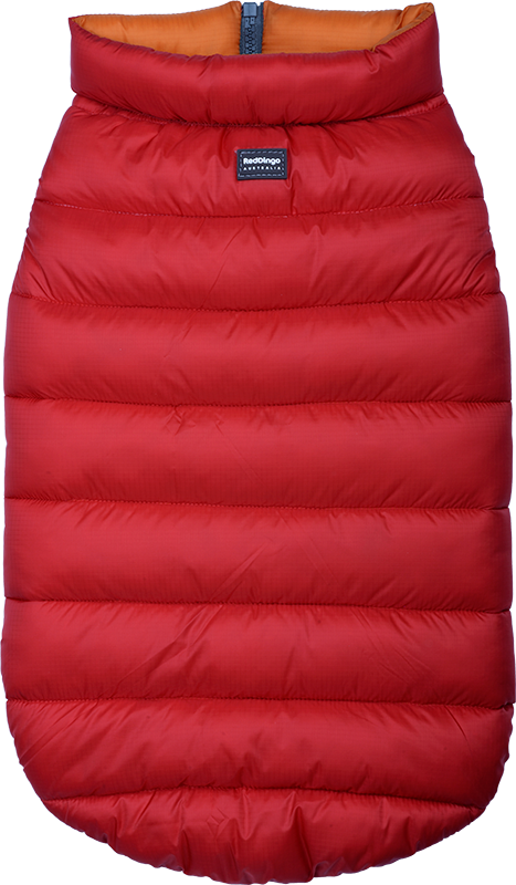 [PJ-PM-RE-70] RD  Puffer Jacket Rood/Oranje-70cm