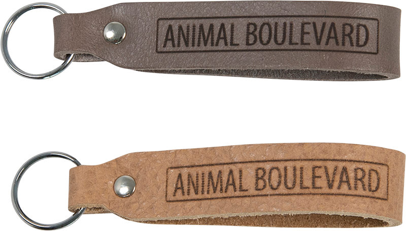 AB WAXED LEATHER Keychain Ass