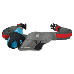 [K01375] KURGO K9 Excursion Loopgordel Grijs/Rood-63-114 cm