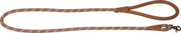 [AB31206] AB PROMENADE Leine mit Kunstledergriff Braun/Beige-12mmx150cm 