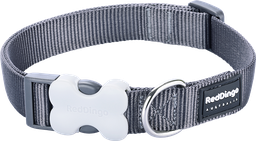 [DC-ZZ-GY-12] RD Halsband Grijs-XS 12mmx20-32cm
