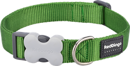 [DC-ZZ-GR-20] RD Collar Green-M 20mmx31-47cm