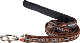 [L6-BY-BR-12] RD Laisse Bone Yard Brun-XS 12mmx1,8m