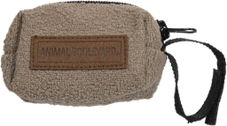 [AB10771] ​​AB HOME&AWAY Poepzakhouder Bouclé Bruin- 8x4x4cm