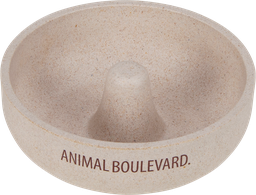 [AB65048] AB  Bamboe Slow Feeder Antislip Crème-14cm 