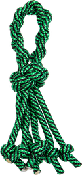 [AB50216] AB Boucle en Corde avec 6 Noeuds Vert/Noir-105-115g 30cm