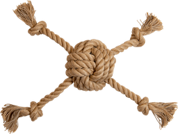 [AB50235] AB Balle en Corde avec 4 Noeuds Naturelle-265-275g 30cm