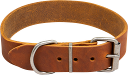 [AB30059] AB COUNTRY LEATHER HD Halsband Cognac-35mmx30-38cm