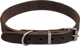 [AB30097] AB COUNTRY LEATHER Collar Brown-12mmx21-27cm