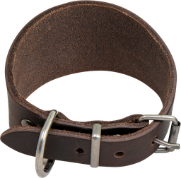 [AB30117] AB COUNTRY LEATHER Greyhound Halsband Braun-35-40cm