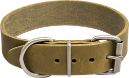 [AB30157] AB COUNTRY LEATHER Collier HD Olive-40mmx47-55cm