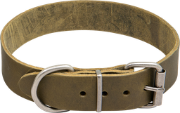 [AB30158] AB COUNTRY LEATHER HD halsband Olijf-40mmx52-60cm