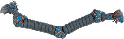 [AB50249] AB ROPE TOY Dubbele touw 3 Knopen Blauw-220g 45cm