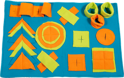 [AB50901] AB TREAT MAT  Blauw-Oranje-Groen-58x39cm