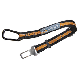 [K01244] KURGO Veiligheidsriem direct naar autogordelsluiting Zwart/Oranje-38-56cm