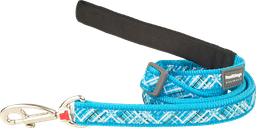 [L6-FN-TQ-12] RD Laisse Flanno Turquoise-XS 12mmx1,8m