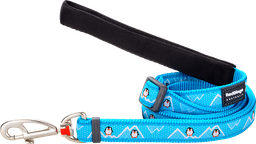 [L6-PE-TQ-20] RD Laisse Penguin Turquoise-M 20mmx1,8m