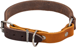 [AB30210] AB COUNTRY LEATHER Halsband Bruin/Cognac-22mmx28-34cm