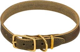 [AB31022] AB POSH LEATHER Collar Olive-25mmx48-60cm