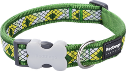 [DC-MY-GR-12] RD Halsband Monty Groen-XS 12mmx20-32cm