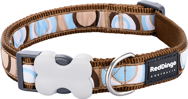 [DC-CI-BR-25] RD Halsband Circadelic Bruin-L 25mmx41-63cm
