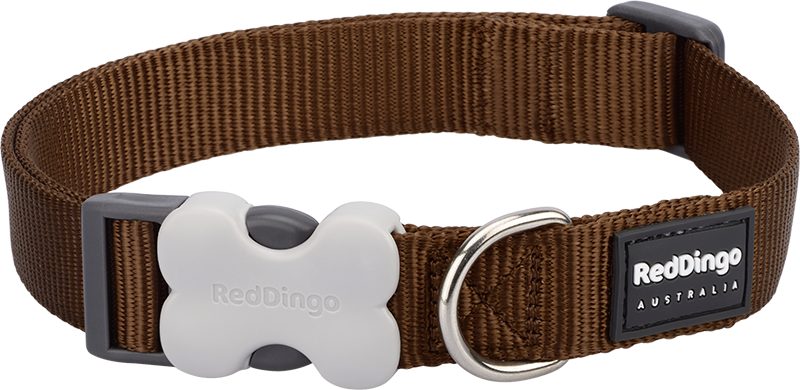 RD Halsband Bruin-M 20mmx31-47cm