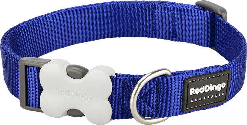 RD Halsband Donkerblauw-M 20mmx31-47cm