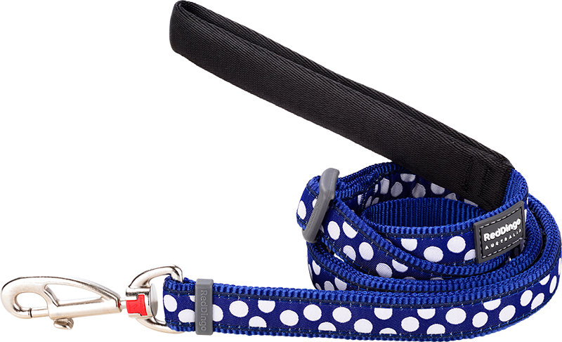 RD Leash White Spots on Navy-XS 12mmx1,8m