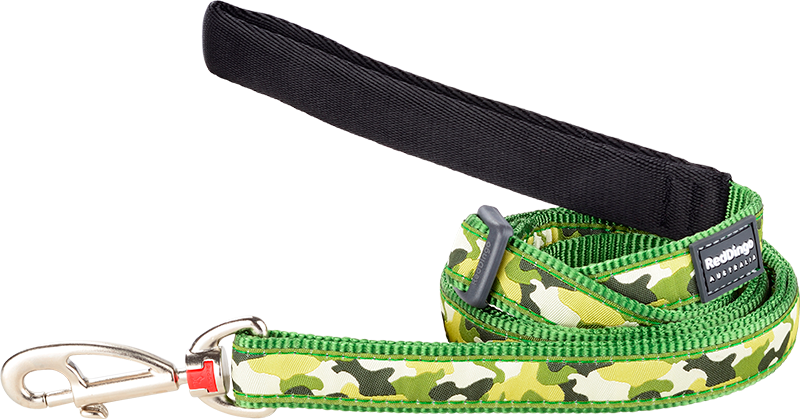 RD Leash Camouflage Green-XS 12mmx1,8m