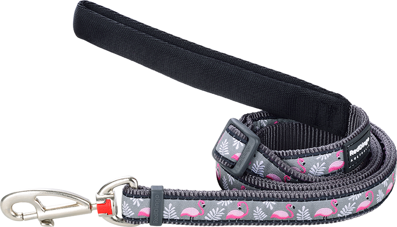 [L6-FM-GY-20] RD Leash Flamingo Cool Grey-M 20mmx1,8m
