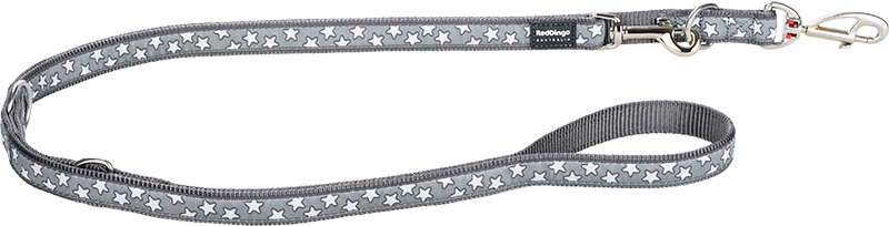 RD Multilijn Stars White Grijs-M 20mmx2,0m