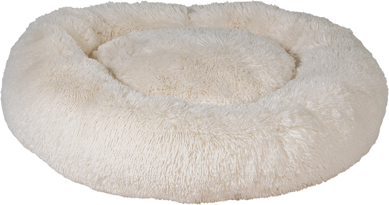 [AB10955] AB  KORB Long Plush Weiss-M Ø70cm